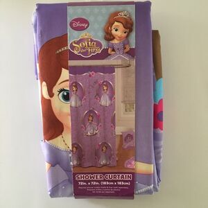 Disney Sofia The First Sofia Scrolls Shower Curtain New in Package